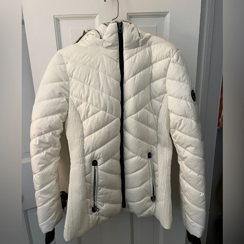 Nautica winter bubble coat white